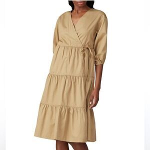 Sweet Baby Jamie Dress Taupe Wrap Neutral Size Small